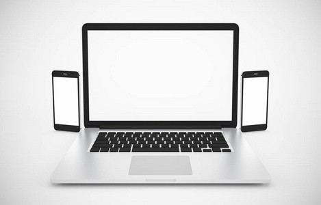 移动办公新风尚 笔记本电脑、平板电脑与购物袋的巧妙组合